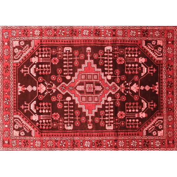 Ahgly Company Indoor Rectangle Persian Red Traditional Area Rugs, 2' x 5'
