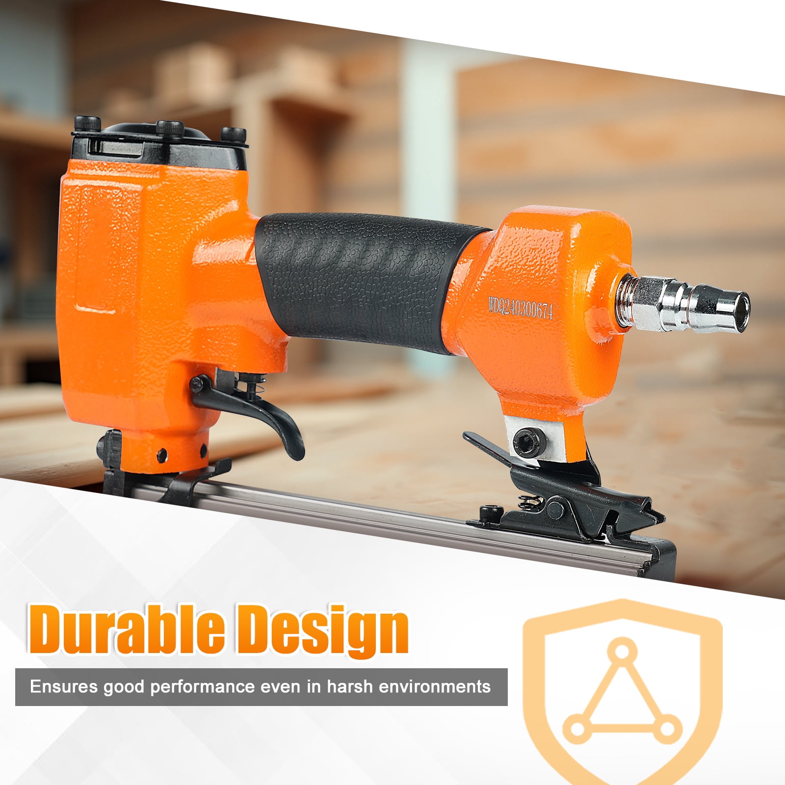 KAMSIN P625 23 Gauge Pneumatic Pin Nailer Accepts 3/8" to 1" Pin Nails, Headless Pinner/Pin Nail Gun for Windows, Doors, and Woodworking