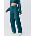 thumbnail image 6 of Pinspark Lounge Sets for Women Side Slit Sweatshirt Straight Leg Sweatpants with Pockets 2 Piece Matching Set Fall Fashion Sweatsuit Activewear Tracksuit, 6 of 6