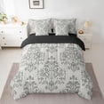 thumbnail image 2 of Manfei Teens Bohemian Damask Twin Bedding Sets 7-Piece,Traditional Floral Flower Bedding Comforter Set Microfiber,Exotic Style Breathable Sheet Sets,Breathable Home Decor,Reversible, 2 of 8