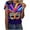 Multicolor-Blouses, variant on Jsaierl Women's Mardi Gras Shirts Cute Carnival Themed Mask Graphic Tees Loose Fit Short Sleeve T Shirts Blouses Dressy Casual Round Neck Parade Tops