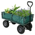 thumbnail image 1 of QinaQin Carrito de jardín de acero 3 en 1 con laterales removibles, capacidad de 200 kg, llantas neumáticas de 25 cm y manija 2 en 1, ideal para patio, granja o rancho, 1 of 8