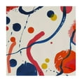 thumbnail image 4 of HAOXIT Abstract Watercolor Floral Square Table Cloth Waterproof Stain Resistant Soft Spillproof Wrinkle Free Decorative Table Cover for Dining Camping Patio 46*46, 4 of 8