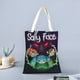 thumbnail image 2 of The Sally Face Bolso de tela con estampado de lienzo para mujer, bolsa de compras reutilizable y estética, con cremallera interior, regalo para mujer,40*45cm., 2 of 6