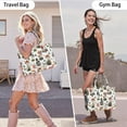 thumbnail image 6 of Large Capacity Tote Bag,Brown Mushroom Plant White Pattern Handbag Fashion Luxury Tote Bag,15.7"x13"x 5.1" Inches,Laptop Compatible, 6 of 6