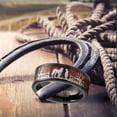 thumbnail image 3 of Bague Équestre pour Homme en Tungstène Noir, Alliance, Bois, Éleveur, Étalon, Brun, 3 of 3