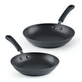 thumbnail image 1 of Cook N Home 02636 8"/9.5" Anodized Nonstick Saute Fry Pan 2 Piece Set Black, 1 of 4
