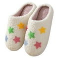 thumbnail image 3 of ichuanyi Women’s Plush Indoor House Slippers,Christmas Cute Pattern Winter Home Shoes Warm Cozy Non Slip Comfy Bedroom Closed Toe Slippers, 3 of 6