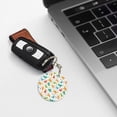 thumbnail image 6 of Naloa Dinosaur Print Round Keychain Keychain Key Ring, Key Tag, Key Chain Bulk for Gift Accessories (Round), 6 of 7