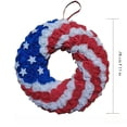 thumbnail image 3 of Nkmbld 4th of July Wreaths for Front Door, Red White Blue Spring Door Wreath for Independence Day, Memorial Day for Indoor Outdoor Decor, 3 of 8