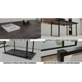 thumbnail image 6 of Modern Dining Table Set for 4, 5-Piece Kitchen Table Set, 59 Inch Rectangular Wood Dining Table with 4 Suede Chairs Suitable for Kitchen, Dining Room, 6 of 9