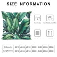 thumbnail image 5 of COMIO Throw Pillow Case Palm Leaves, Dense Jungle,Decorative Home Cushion Cover Home White, 5 of 5