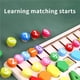 thumbnail image 3 of Colorido Tablero De Aprendizaje De Lógica De Madera Educación Temprana Conteo De Colores Matemáticas Geometría Cognición 4 En 1 Juguetes Educativos Para Niños Niño Niña Preescolar Sweethay FN002586-00, 3 of 6