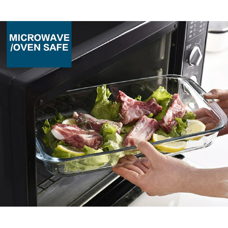 2.2 L Oven Safe High Borosilicate Baking Glass Bakeware Set