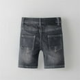 thumbnail image 6 of Razzly Child Boys Elastic High Waist Denim Shorts For Toddler To Kids Comfortable Breathable Summer Casual Play Outfit Boys Shorts Boys Warm up Shorts Short Pants for Boys Boys(Grey,5-6 Years), 6 of 6