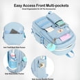 thumbnail image 4 of Mochila para portátil Hidds School College de 15,6 pulgadas para niñas, color azul, 4 of 6