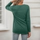 thumbnail image 4 of MHFRRA Camisetas de Mujer para Uso Informal, Otoño e Invierno, Camisetas de Manga Larga con Cuello Redondo para Una Comodidad Diaria. Gn1, 4 of 5