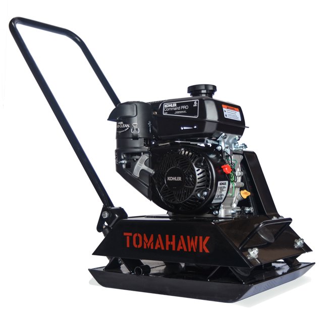 Tomahawk Power 6 HP Gas Economic Plate Compactor Walk Behind Vibratory Dirt Soil Plate Compactor
