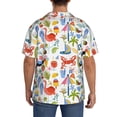 thumbnail image 3 of Gukieu Hello Summer2 Print Men's Short-sleeved Shirts, Button-down Pocket Shirts, T-shirts, Beach Vacation Travel Summer Clothing-Small, 3 of 5