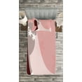 thumbnail image 3 of Ambesonne Pink White Quilted Bedspread Set 2 Pcs, Bride Wedding Dress, Twin Size, Pale Pink and White, 3 of 3
