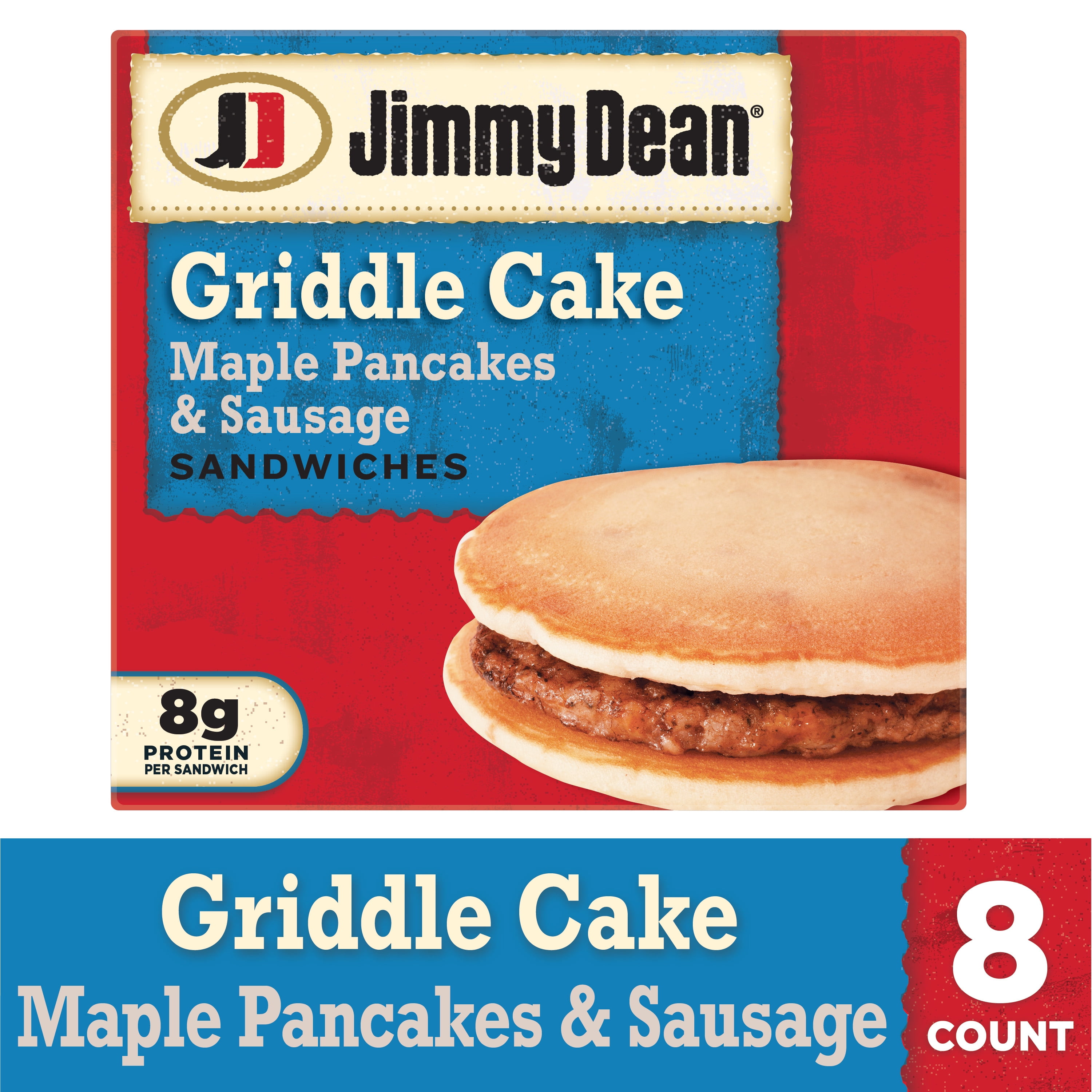 Jimmy Dean® Maple Pancake & Sausage Griddler Sandwiches, 8 Count