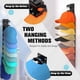 thumbnail image 5 of Organizador de Sombreros de 2 Piezas para Gorras de Béisbol, Perchero de Pared con Adhesivo Fuerte, con Capacidad para 20 Sombreros, Soporte para Perchas., 5 of 5