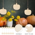 thumbnail image 3 of Miangastore 30pcs Pumpkin Cutouts Wood Crafts Slices Halloween Party Decorative Props, 3 of 9