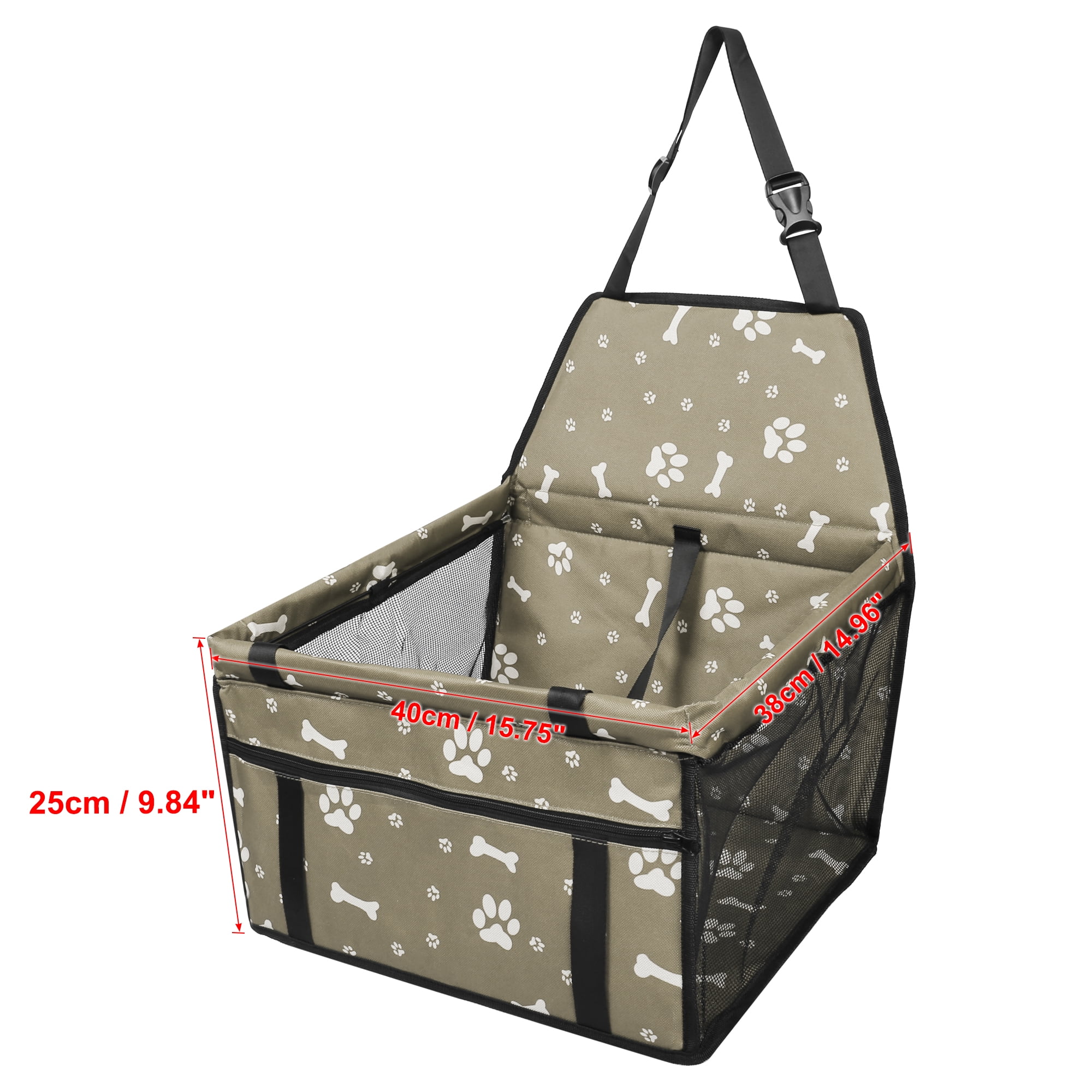 Unique Bargains Automotive Car Front Bucket Seat Cover Pet Booster Seats Protector Gray