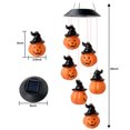 thumbnail image 2 of Wind Chime Light Pumpkin Hanging Plastic Windbell Lamp Wind Light for Halloween, 2 of 6
