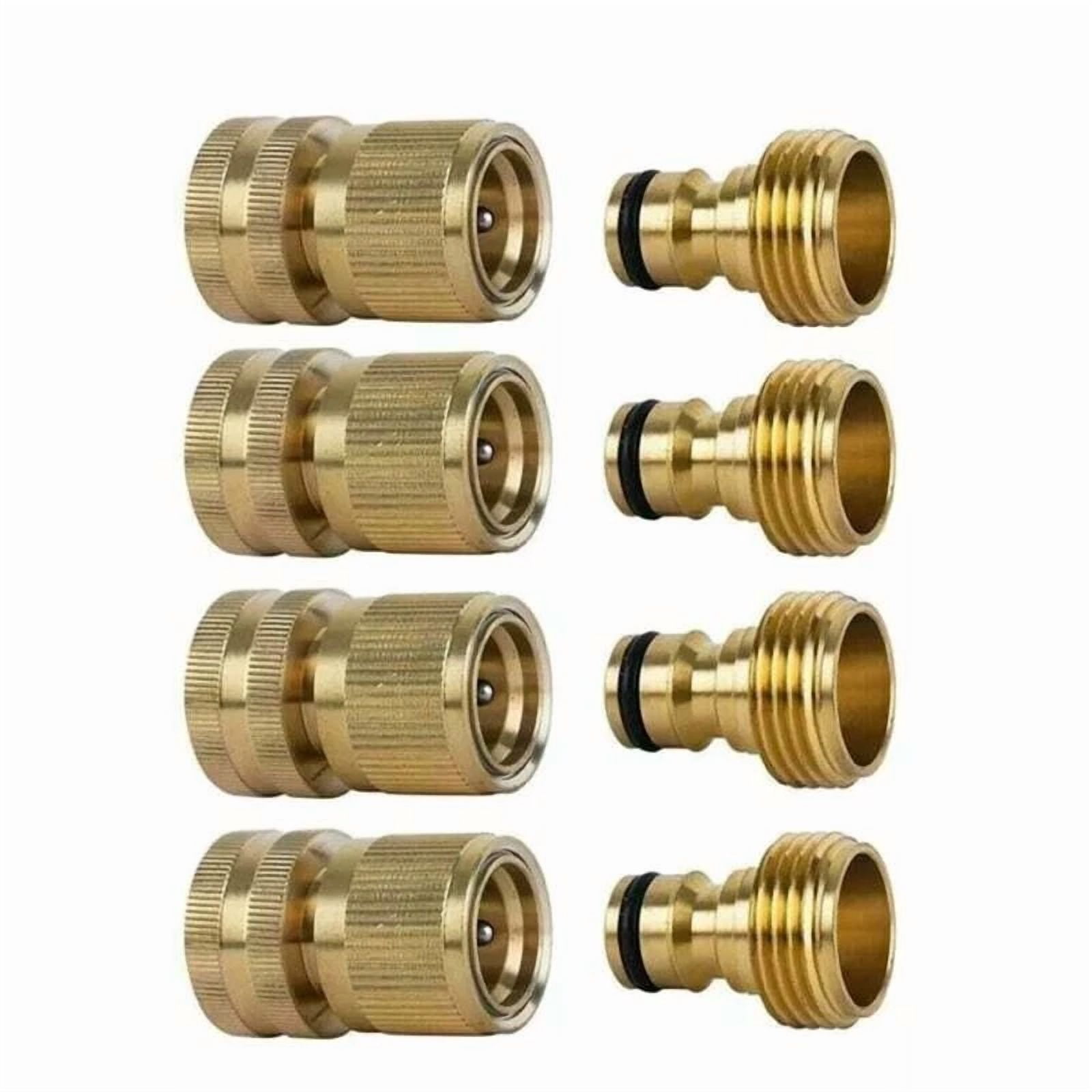 PURELY- Garden Hose 3/4'' Quick Connect Water Hose Fit Brass Female Male Connector Set