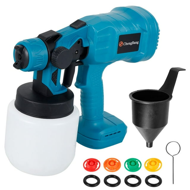 Vaporisateur de Peinture Outil de Pulvérisation Électrique 800 ml Outil de Pulvérisation de Peinture Professionnel avec 4 Embouts Vaporisateur Portatif Accessoires d'Outil Haute Puissance Kit de Pulvérisation Réglable pour Peinture