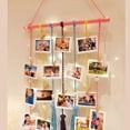 thumbnail image 3 of Hanging Photo Display with Clip,Home Wall Decor,Picture Frame Collage Board with LED Light String,Wall Hanger Accessories for Teenager Teen Girl Gifts,Topboutique,Multi-color, 3 of 8