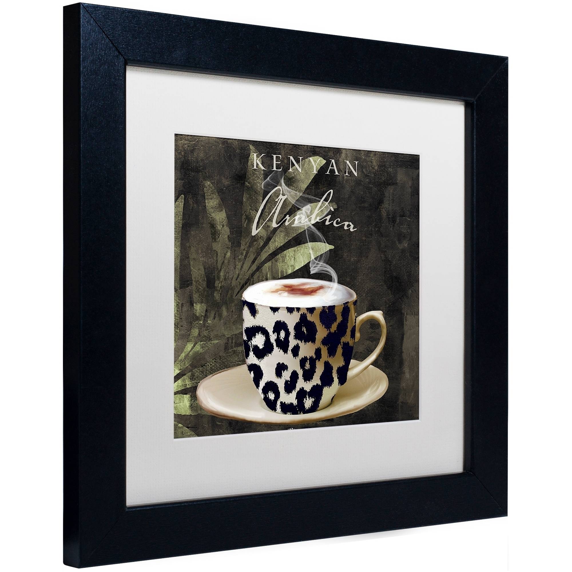 Trademark Fine Art "Afrikan Coffees I" Canvas Art by Color Bakery White Matte, Black Frame