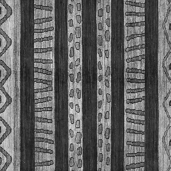Ahgly Company Indoor Square Abstract Gray Modern Area Rugs, 3' Square