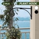 thumbnail image 1 of Muyoka Soporte para plantas colgantes, maceta de pared, ganchos, maceta, comedero para pájaros, carillón de viento, farolillos, percha, exterior, interior, patio, césped, jardín para estante, valla, t Muyoka Hogar, 1 of 7