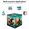 thumbnail image 2 of Sea Lion Collapsible Cube Organizer Storage Bin with Handle, 10.8"x10.5"x10.6", Large Capacity for Clothes Storage, 2 of 6