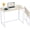 Beige, variant on Small Foldable Computer Desk Writing Study Desk Easy Assembly Space-Saving Foldable Laptop Table Writing Workstation for Home Office,Grey
