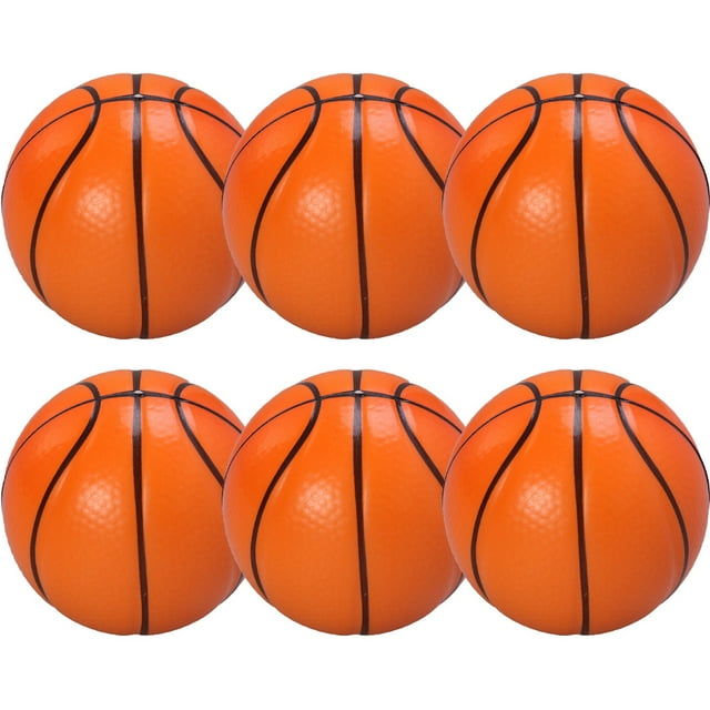 MasteelfCA 6 Pcs Mini Ballons de Basketball Jouet de Relaxation Anti-Stress Ballons de Basketball