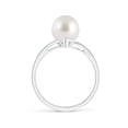 thumbnail image 2 of ANGARA Solitaire South Sea Cultured Pearl Bypass Split Shank Ring in 14K White Gold for Women | June Birthstone, Birthday, Anniversary, Jewelry Gift for Women | Pearl Ring, 2 of 9