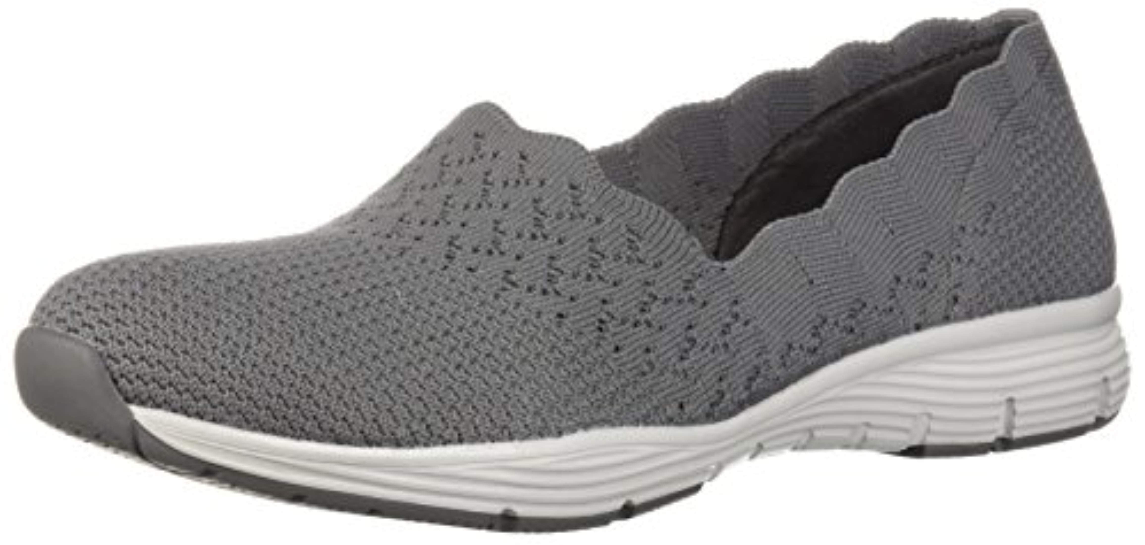 Skechers Women's Seager-STAT-Scalloped Collar, Engineered Skech-Knit ...