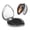 Heart Shape, variant on Kdxio Red And White Flame Fox Pocket Mirror, 1X/2X Travel Makeup Mirror 2-Sided Folding Small Mirror Portable Double-Sided Magnifying Cosmetic Mirror for Gift-Round Shape
