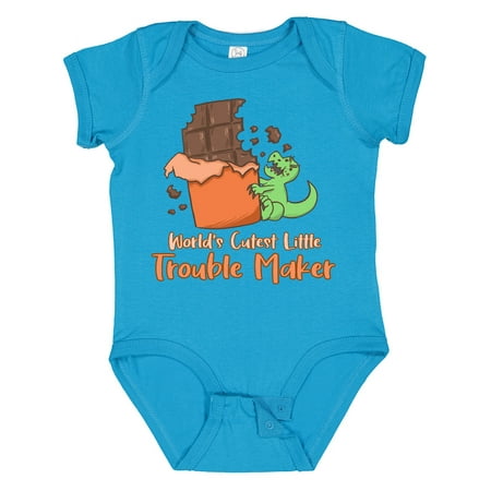 

Inktastic World s Cutest Trouble Maker Gift Baby Boy or Baby Girl Bodysuit