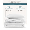 thumbnail image 3 of Casa Platino Twin Comforter Set - Pre-Washed Twin Bed Comforter Set - Twin Ultra Soft Bed Set Twin - Brushed Microfiber Twin Bedding Sets - Breathable Twin Bed Set - Cozy Twin Bedding – White, 3 of 9
