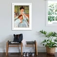 thumbnail image 3 of Art.com Young Mother Sewing Art Print by Mary Cassatt, White Frame Wall Art, 32" x 44", 3 of 5