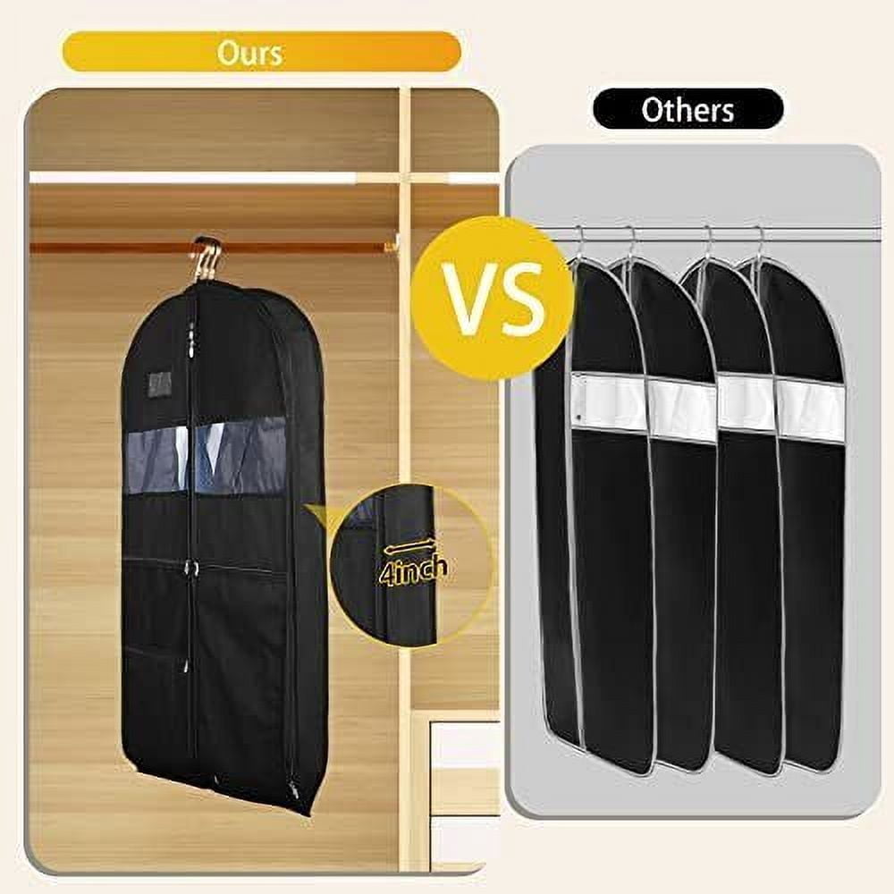 Garment Bags for Travel Heavy Duty 43" Hanging Suit Bag for Men Double Sides ...