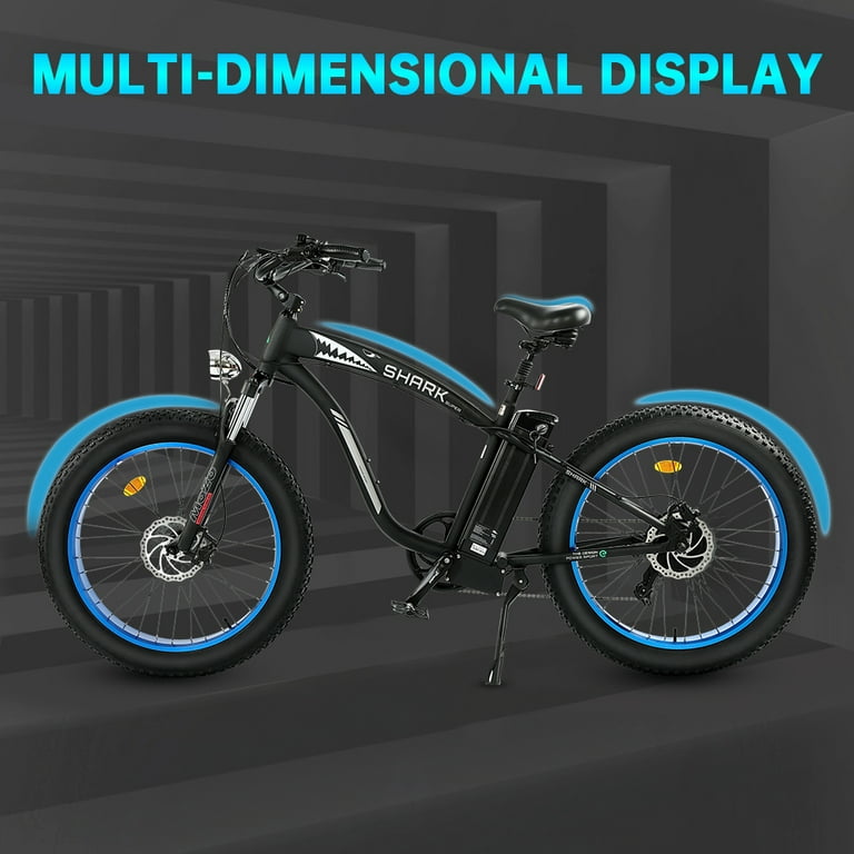 ECOTRIC UL Certified Electric Bike for Adults 26 Fat Tire 750W Motor 48V 12.5AH Removable Lithium Battery Walmart
