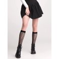 thumbnail image 5 of CAILDANL 4 Pairs Women's Lace Socks Mesh Lace Knee High Socks for Women, 5 of 7