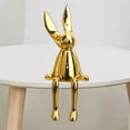 thumbnail image 3 of pitrice Sitting Rabbit Ornament Bunny Figurine for Bookshelf Living Room Bedroom Golden M, 3 of 9