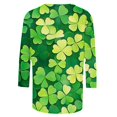 thumbnail image 3 of St. Patrick's Day Sweatshirt For Women Shamrock Clover Printed St Patty's Day Outfits Casual Loose Long Sleeve Tops, 3 of 5