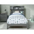 thumbnail image 3 of AFI Newport Twin-XL Solid Wood Foundation Bed with Storage Headboard, Grey, 3 of 7